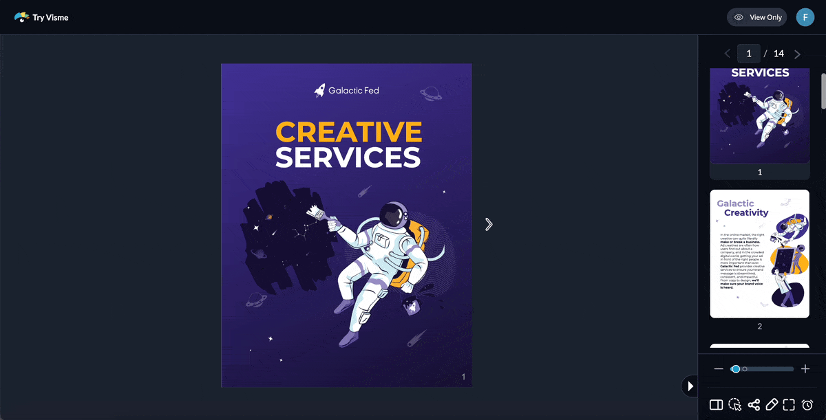 interactive marketing - Galactic Fed Digital Magazine